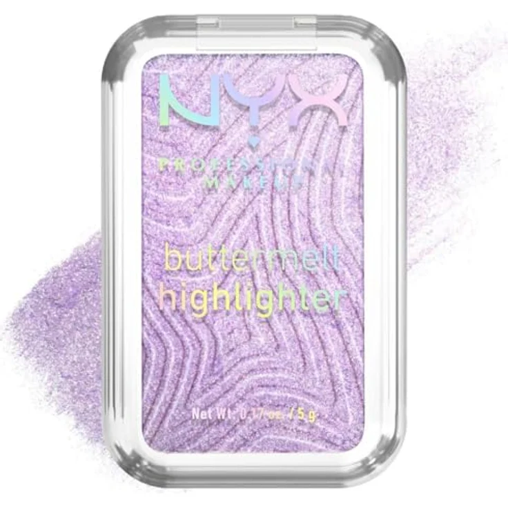 NYX PROFESSIONAL MAKEUP Buttermelt Highlighter für das Gesicht, vegane cremige Formel mit Sheabutter, Mangobutter und Mandelbutter, Farbe: No 1 Butta, 5 g – Bild 4