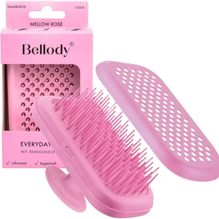 Bellody Everyday Brush, Haarbürste mit Selbstreinigungsfunktion, mattschwarz, unisex – Bild 1