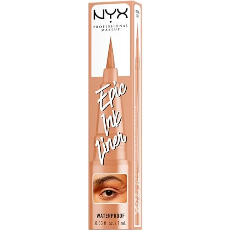 NYX Professional Makeup Epic Ink Liner, präziser wasserbeständiger Eyeliner in Lil Toasty, 1 ml – Bild 8