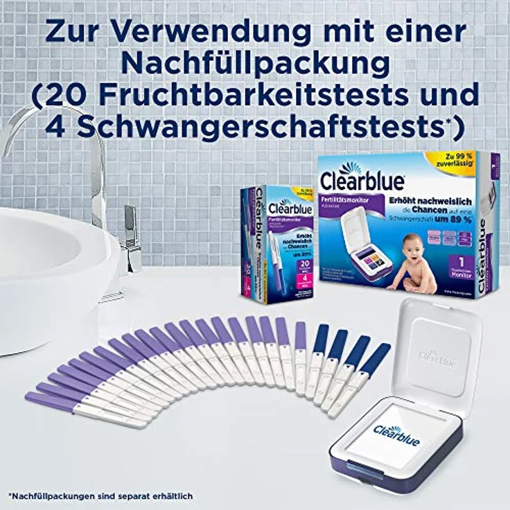 Clearblue Kinderwunsch Fertilitätsmonitor: Zykluscomputer für Eisprung - Preisvergleich – Bild 7