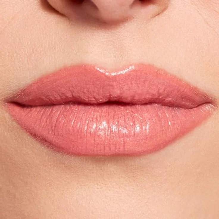 Revolution Pout Lip Gloss, Hochglänzendes Lippen-Gloss mit Hyaluronsäure & Vitamin E, Vegan & Tierversuchsfrei, 3g, Shimmer Peach Sorbet Nude – Bild 3