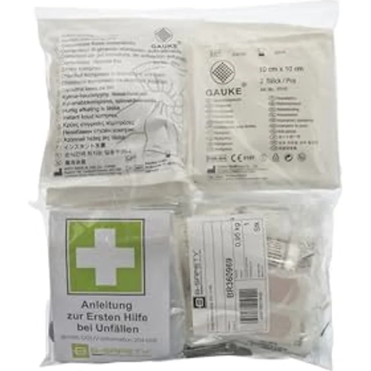 B-SAFETY Erste-Hilfe-Material DIN 13169, sterile Verbandstoffe für Unternehmen mit 5 Jahren Haltbarkeit
