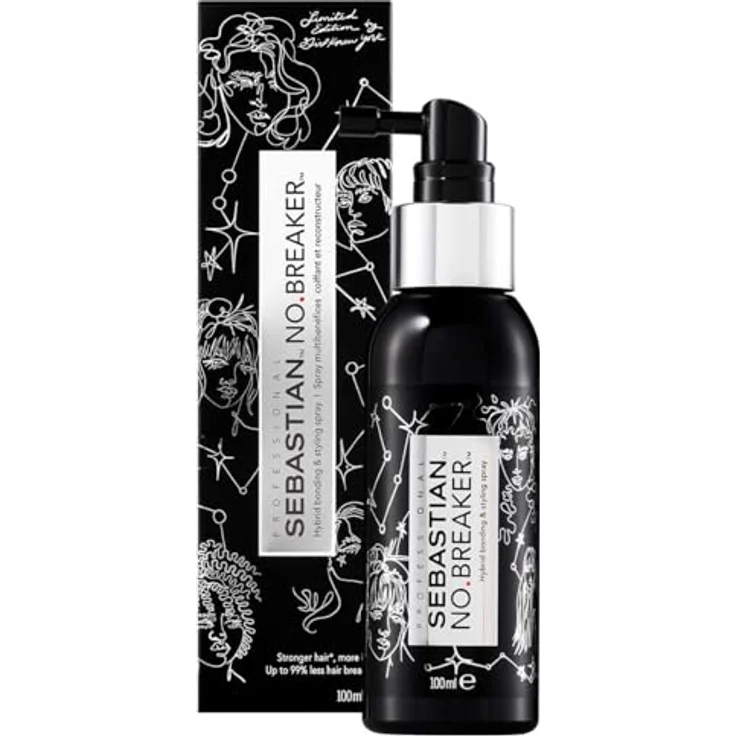 Sebastian Professional No.Breaker Limited Edition by Girlknewyork, Spray Leave In, Entwirrungsspray, aufbauendes Spray, Anti-Haarbruch, für beschädigtes, strapaziertes, gebleichtes Haar, 100 ml – Bild 1
