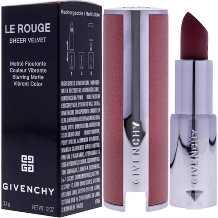 Givenchy Le Rouge Sheer Velvet - 16 Nude Boise 3,4 g Lippenstift – Bild 4
