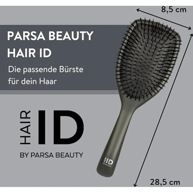 PARSA Beauty Hair ID Maximum Control Haarbürste in Blau – Entwirrbürste zur Bändigung und Kontrolle von widerspenstigem, dickem und lockigem Haar – Bild 2