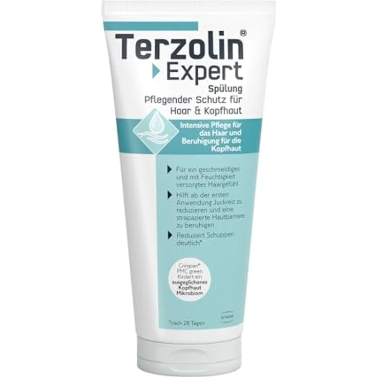 Terzolin Expert Spülung für Haare & Kopfhaut - Pflegender Schutz & Intensiv-Pflege gegen Schuppen, Beruhigt Irritationen, für strapazierte Hautbarriere, tägliche Anwendung, 200 ml – Bild 1