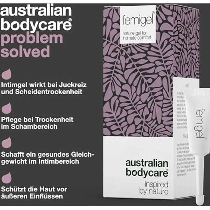 Australian Bodycare Tea Tree Oil Femi Gel, Intimhygiene Gel mit beruhigender Wirkung, 15x7 ml – Bild 3