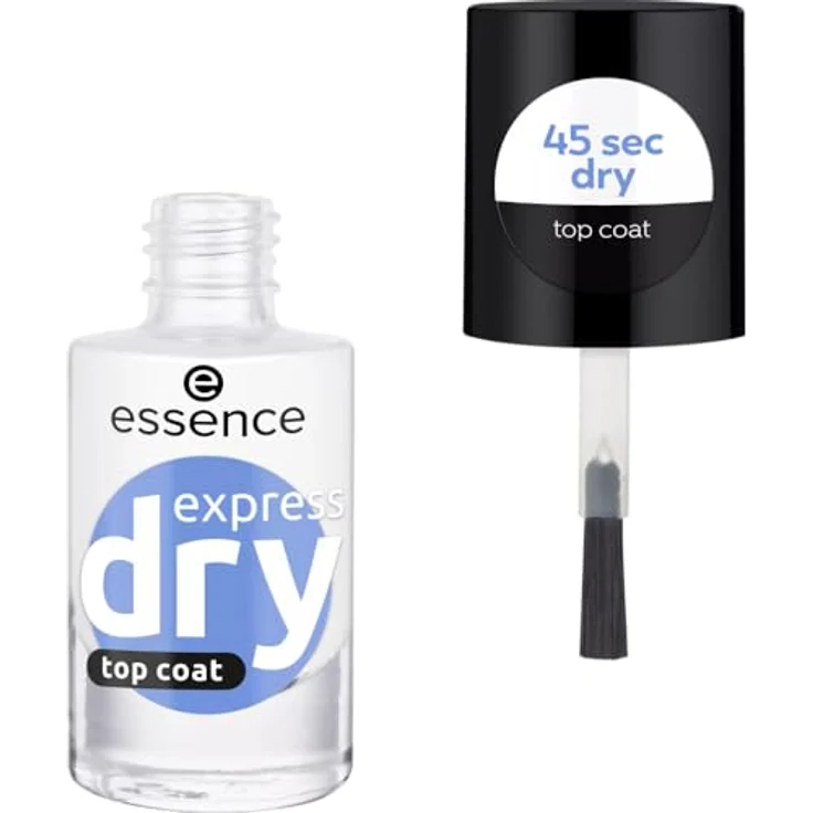 Essence Nagellack Express Dry Top Coat, farbloser Schnell-trocknender Decklack, 8 ml – Bild 3