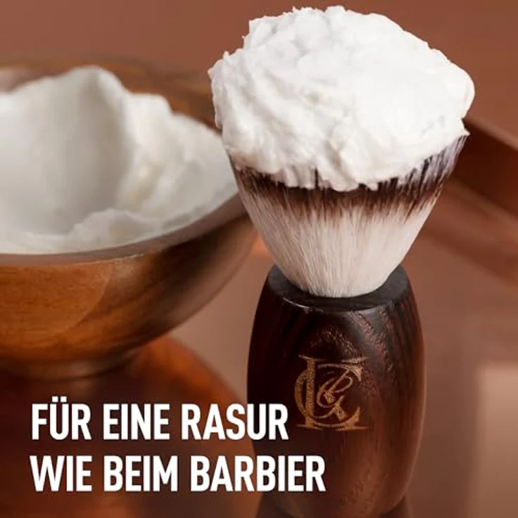 King C. Gillette Rasierpinsel Herren, mit weichen Borsten und Holzgriff für ein Rasurerlebnis auf Barbier-Niveau, vegan und tierversuchsfrei – Bild 5