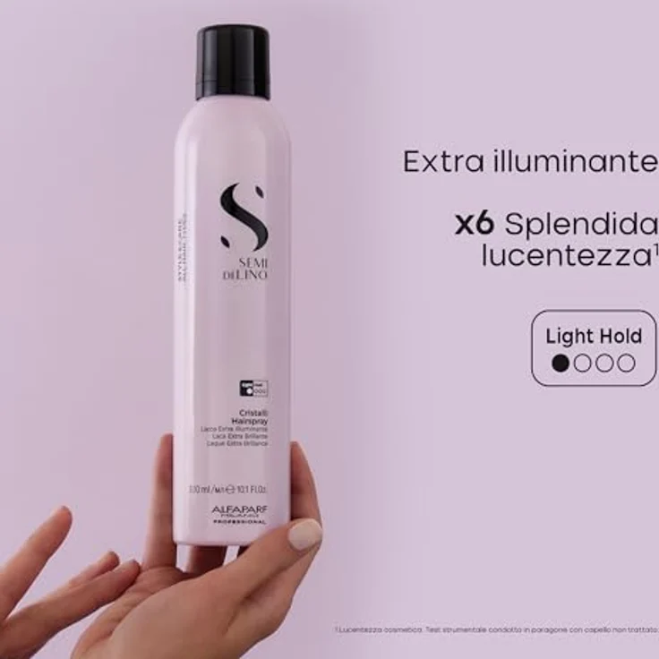 Alfaparf Milano Semi di Lino Style&Care Original Hairspray, starker Haarlack mit hohem Glanz, für alle Haartypen, 300 ml – Bild 4