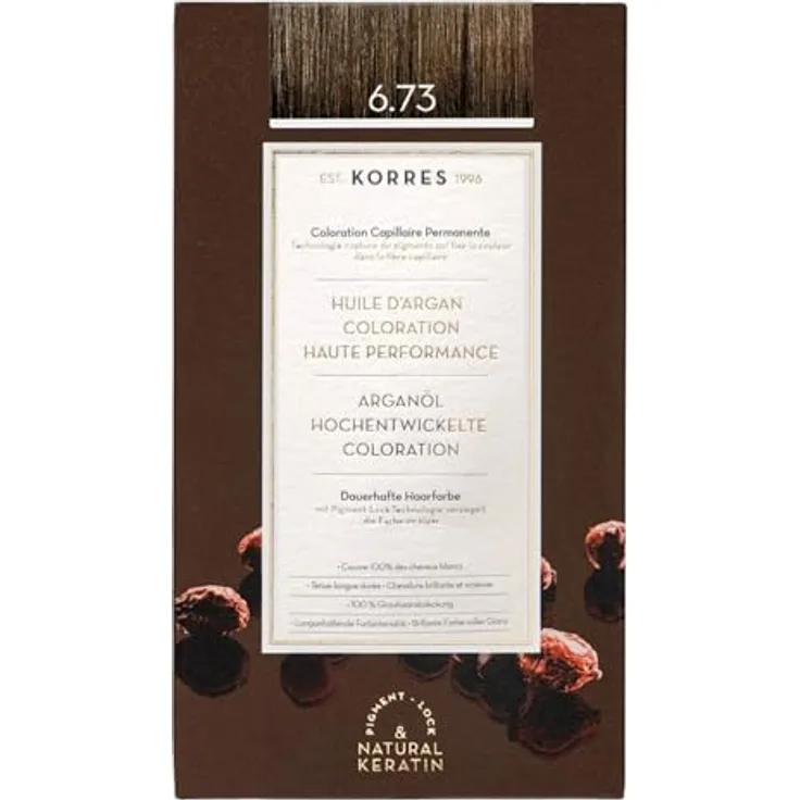 KORRES Arganöl Hochentwickelte Haarcoloration / Golden Cocoa 6.73 Haarfarbe 145 ml