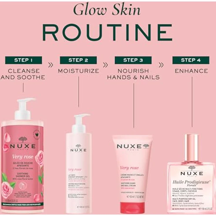 Nuxe Very Rose Soothing Hand & Nail Cream, beruhigende Handcreme für Damen, 50 ml, mit Rosennoten und seidiger Textur – Bild 6
