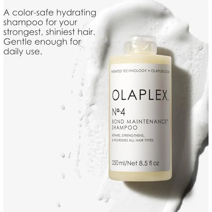 Olaplex No 4 Bond Maintenance Shampoo, Repariert, Stärkt Und Pflegt Alle Haartypen, Verleiht Glanz Und Hinterlässt Ein Weiches Haargefühl, 1000ml – Bild 2