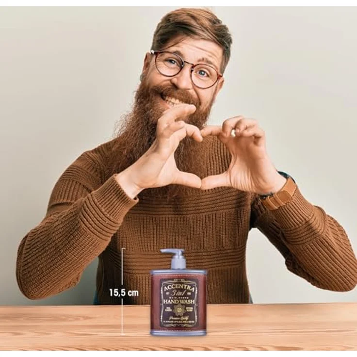 Accentra Seifenspender Whiskey, Handseife SPECIAL BLEND, 330ml Pumpspender mit Duft nach Birke & Zeder, Flachmann-Design, Geschenkidee für Männer zum Vatertag – Bild 5