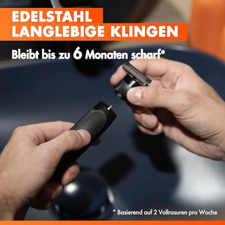 Gillette Fusion One Hybrid, Trimmer und Haarschneider mit flexiblem Kopf, wasserdicht, 3 Bartkämme (1mm, 2mm, 5mm), wiederaufladbar – Bild 5