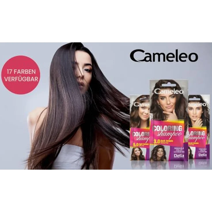 Delia Cosmetics Cameleo Pomegranate Coloring Shampoo, 40 ml, Tönungsshampoo für dezente Farbauffrischung in Juicy Pomegranate – Bild 3