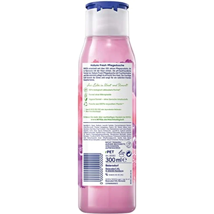 NIVEA Nature Fresh Pflegedusche Himbeere 300 ml – Bild 2
