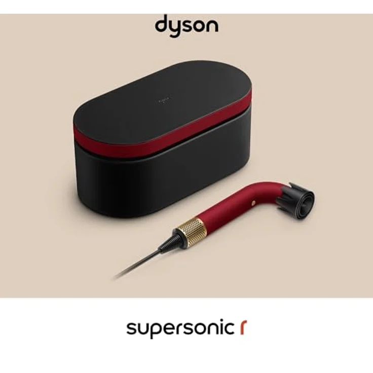 Dyson Supersonic HD17 T1/T2, Profi-Haartrockner in Red Velvet/Gold mit Ionisator für glattes und welliges Haar – Bild 7
