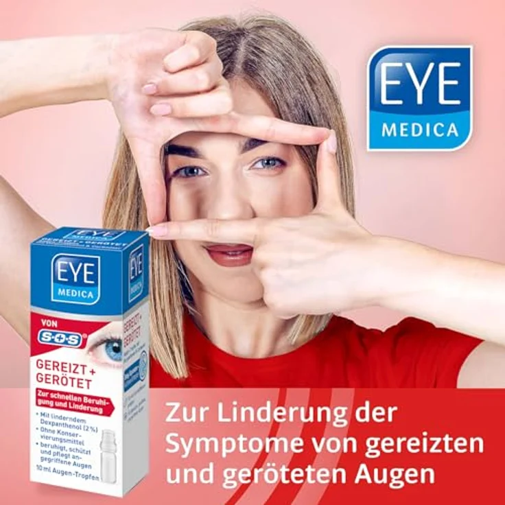 EyeMedica Augen-Tropfen Gereizt+Gerötet Augenpflegemaske 10 ml – Bild 2