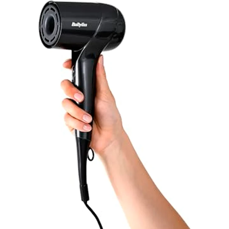 BaByliss D6200DE, Haartrockner mit digitalem Motor, Ionen-Technologie und 1600 W Leistung, Schwarz – Bild 2