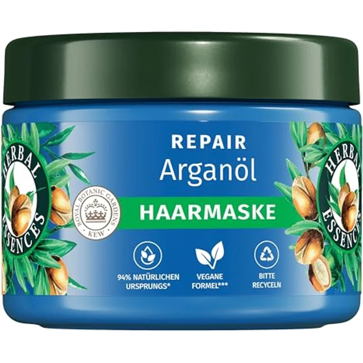Herbal Essences Repair Haarmaske mit Arganöl 300ml, Intensive Pflege für geschädigtes zu geschmeidigem, glänzendem Haar, Vegan,haltbar, Originalformel – Bild 1