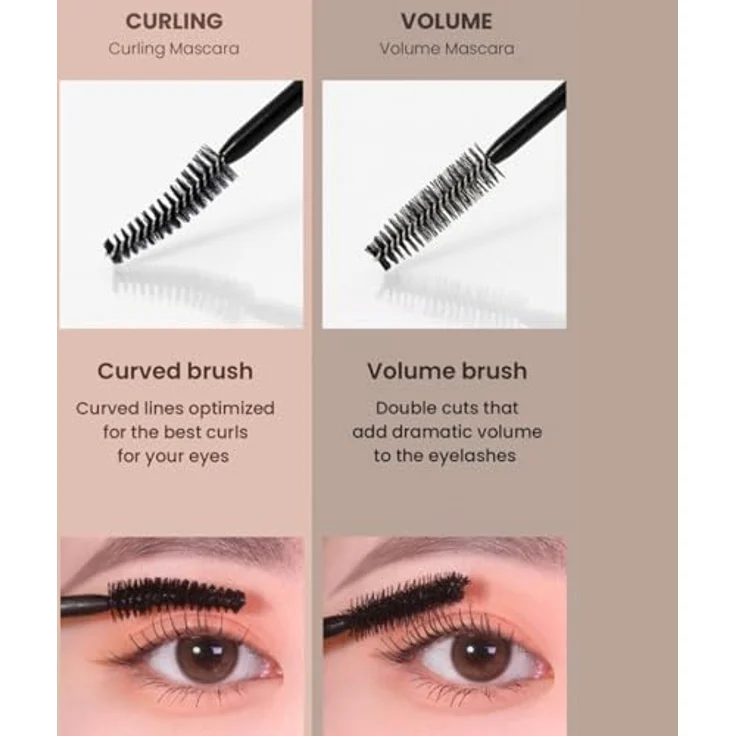 HEIMISH Dailism Verwischstopp Mascara | Volumen-Mascara ohne Verschmieren, wasserfest, nicht verklumpendes Curling | Kbeauty, 0,32 oz / 9 g – Bild 2