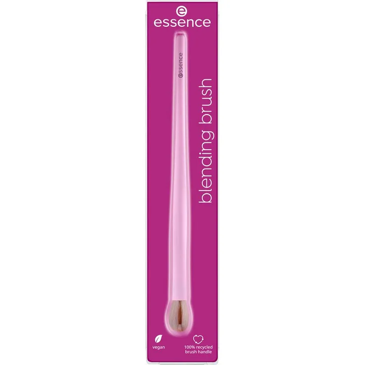 Essence Blending Brush 01 Blending is my cardio, Lidschattenpinsel für sanftes und präzises Verblenden, rosa