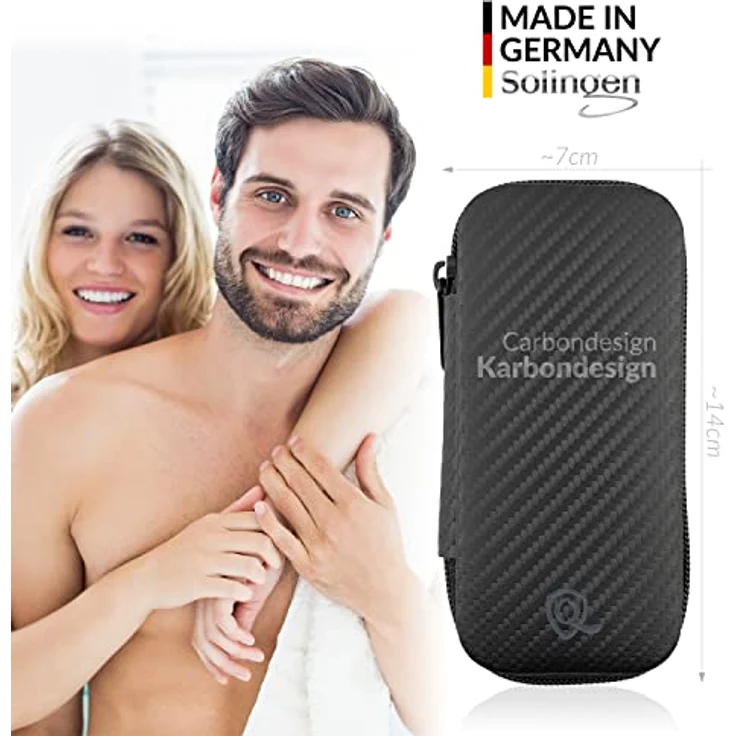 marQus Maniküre Set Solingen, 7-teiliges Nagelset mit Kunstleder Etui, glanzvernickelter Stahl, scharfe Scheren für präzise Nagelpflege – Bild 3