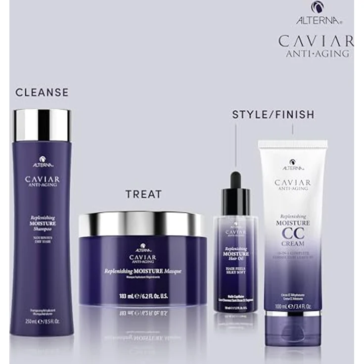 Alterna Caviar Anti-Aging Replenishing Moisture Hair Masque, Haarmaske für trockenes und grobes Haar, 183 ml – Bild 4