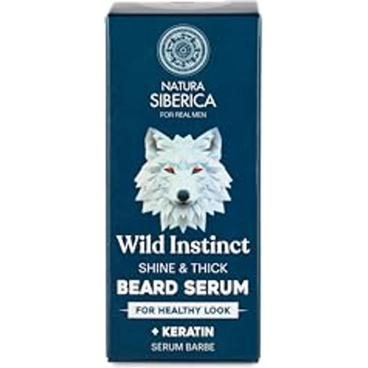 Natura Siberica Men Wild Instinct. Shine & Thick Beard Serum, für gepflegten Look, 50 ml, mit Birken-, Ginseng- und Ringelblumenextrakten – Bild 2