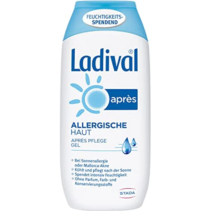 Ladival Allergische Haut Après Sun Gel – Parfümfreies After Sun Gel für Allergiker – feuchtigkeitsspendend und kühlend – ohne Farb- und Konservierungsstoffe – 200 ml – Bild 1