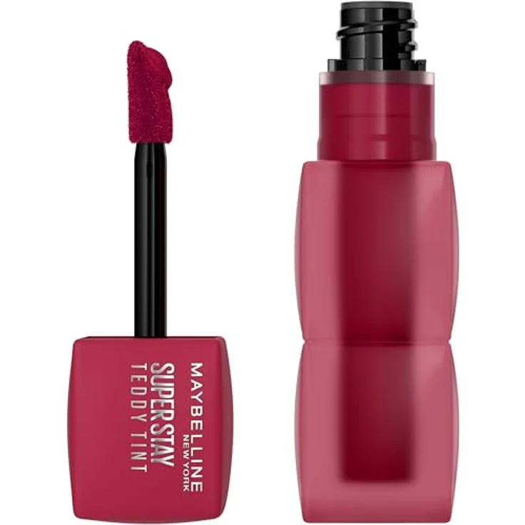 Maybelline New York Superstay Teddy Tint, matter Lippenstift für teddy-weichen Tragekomfort, Farbe 50 Wild at Heart, 5 ml – Bild 1