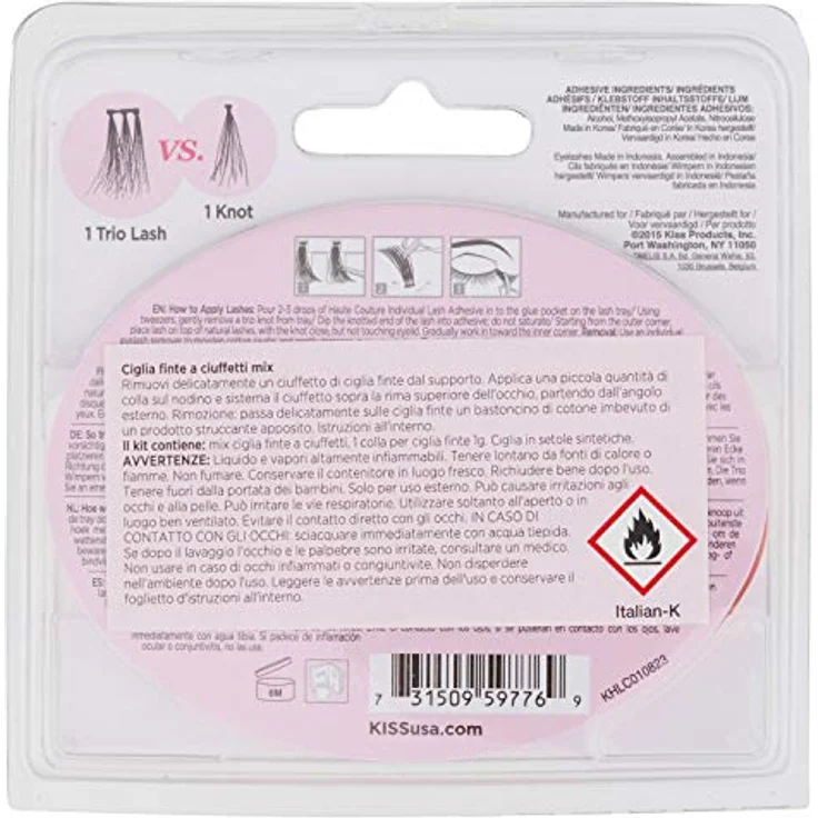 Kiss Haute Couture Trio Lashes - Classy, 1er Pack (1 x 1 Stück) – Bild 3