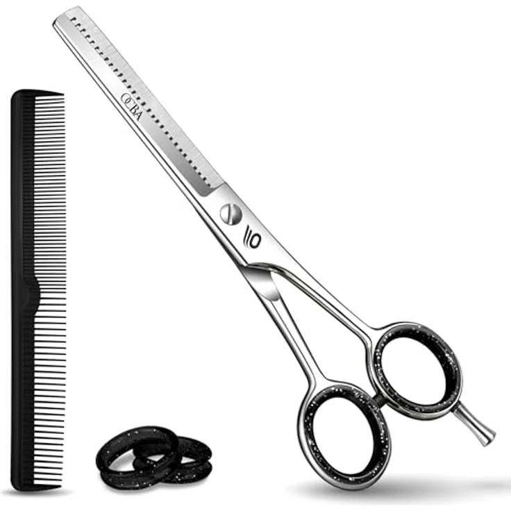 OCBA Friseurschere, 6 Zoll Edelstahl Haarschneideschere, Professionelle Friseurschere mit ergonomischem Design und extrem scharfen Klingen – Bild 1