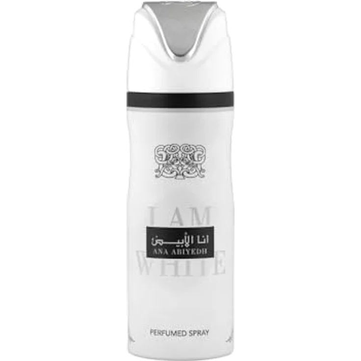 Lattafa Ana Abiyedh I Am White, Parfümiertes Deodorant Spray für Herren, 170 g – frische Noten von Orange und Bergamot, mit Vanille und Amber – Bild 1