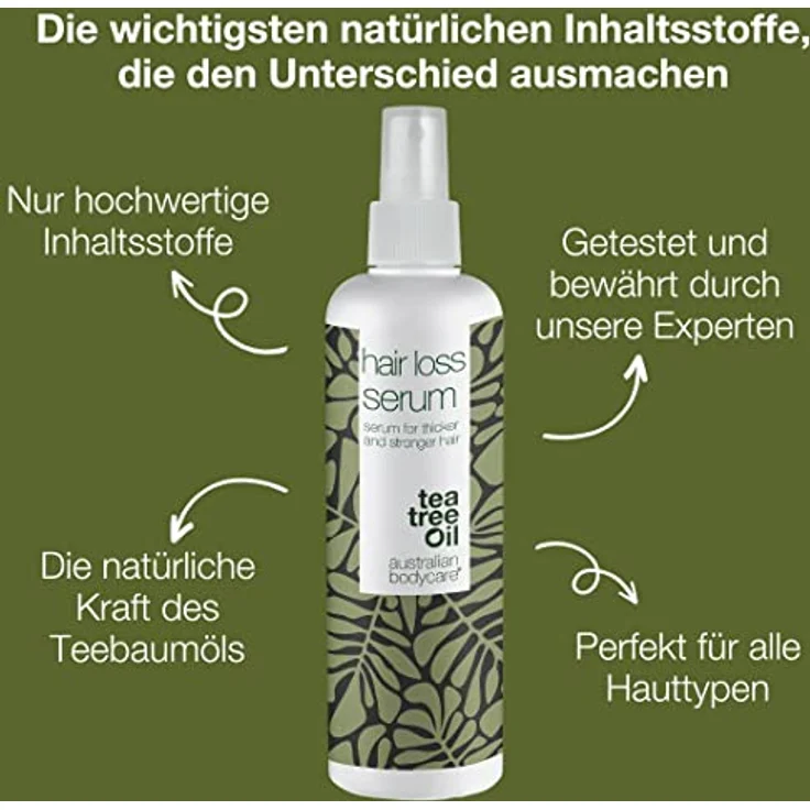 Australian Bodycare Haarausfall Serum 250ml | Vegan | Förderung von Haarwachstum und kräftiges Haar – Bild 3
