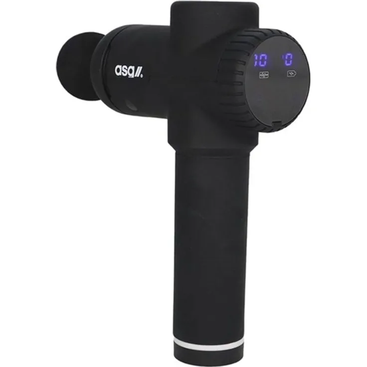 ASG Massage Gun, Massagepistole mit 30 Geschwindigkeitsstufen, 8 Aufsätzen und digitalem Display