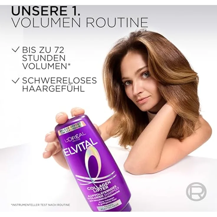 L’Oréal Paris Elvital Collagen Lifter, Conditioner für feines Haar mit Kollagen-AS, silikonfrei, 250 ml, metallisch lila – Bild 7