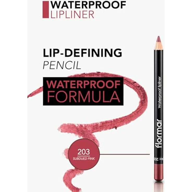 Flormar Waterproof Lipliner 246 Rosebush, langlebiger Lippenkonturenstift für definierten Lip-Look, 1,14 g PNK – Bild 5