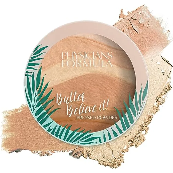 Physicians Formula Butter Believe It! Pressed Powder, Kompaktpuder für empfindliche Haut, 11 g, Farbnuance Creamy Natural