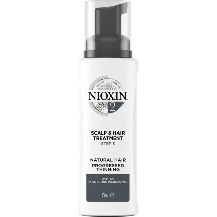 Nioxin Haarmaske, System 2 Scalp & Hair Treatment, 100 ml für dünner werdendes Haar mit mehr Volumen und Schutz vor Haarbruch