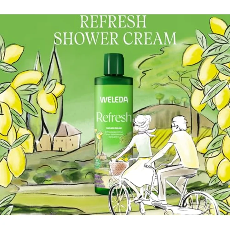 WELEDA Bio Refresh XL Duschgel vegan - Citrus Duschseife mit Zitrone / Orange Duft, 400ml - Natürliche Hautpflege zur sanften Reinigung & Pflege – Bild 2