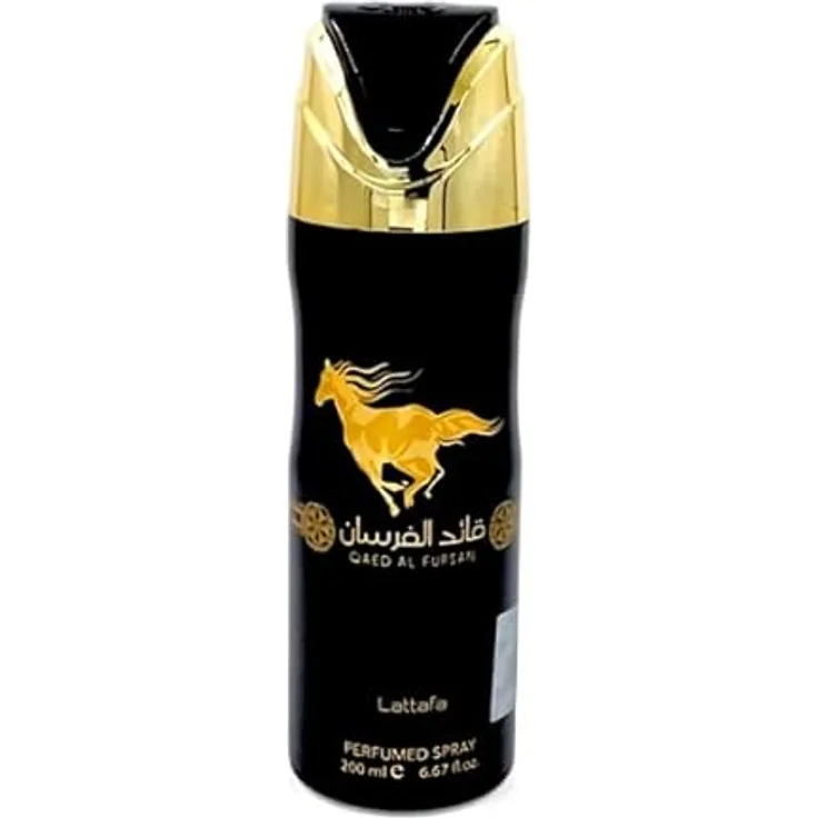 Lattafa Qaed Al Fursan Deodorant Spray 200 ml, intensiver orientalischer Duft für Herren, langanhaltender Schutz