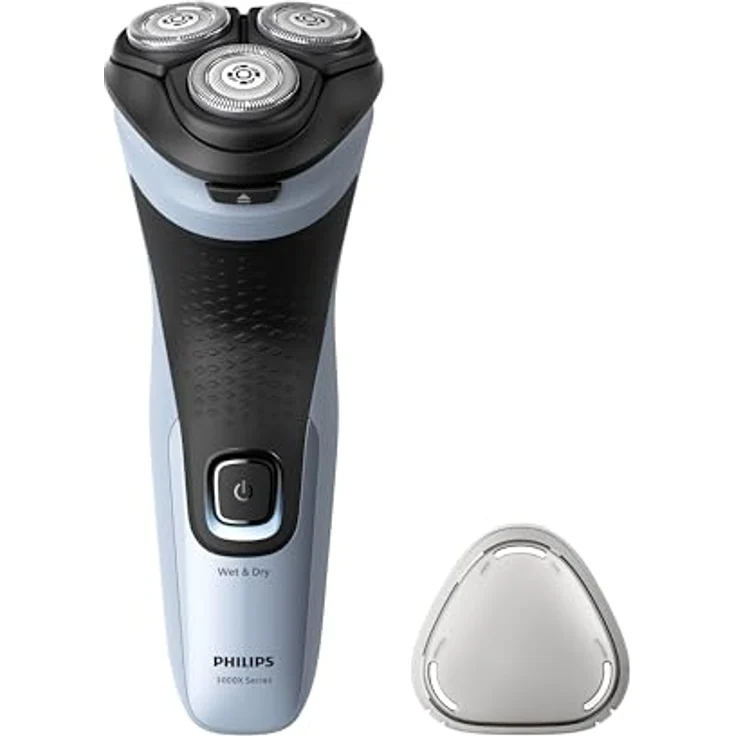 Philips 3000X Series X3003/00 Rotationsrasierer Schwarz, Blau – Bild 2