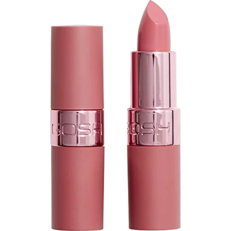 Gosh Copenhagen Luxury Rose Lips Lippenstift, feuchtigkeitsspendend, zarte Rosa-NUance, 4 g