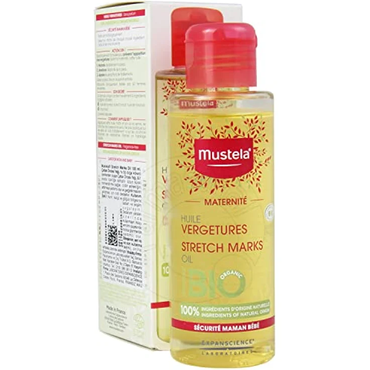 Mustela Maternité Stretch Marks Oil, 100% natürliches Körperöl mit intensiv feuchtigkeitsspendenden Inhaltsstoffen, 105ml – Bild 2
