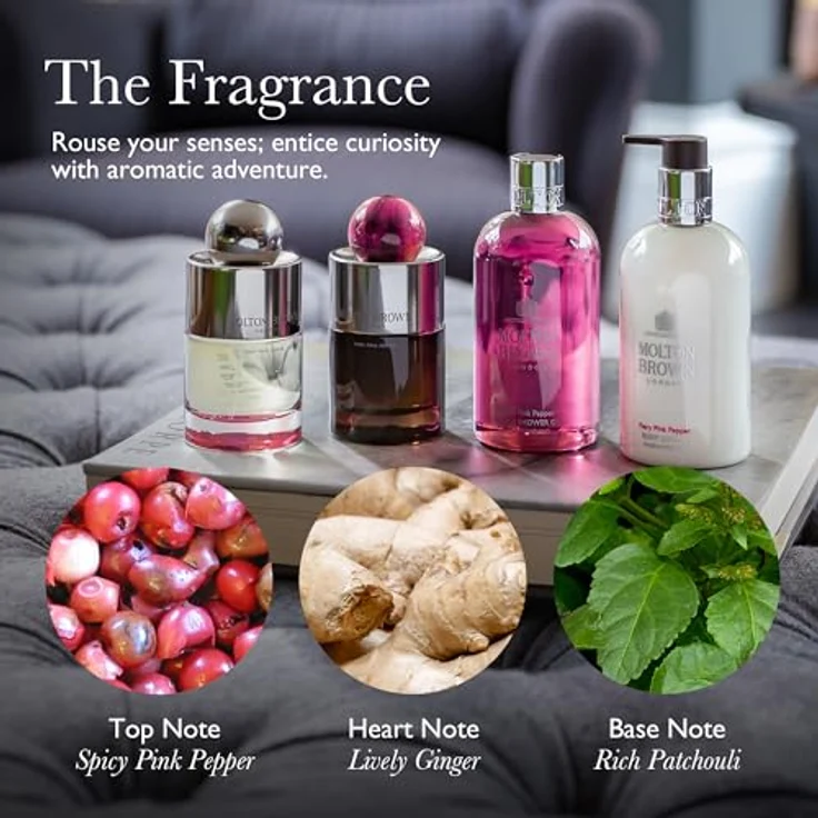 Molton Brown Fiery Pink Pepper Eau de Toilette 100 ml, würzig-femininer Damenduft – Bild 3