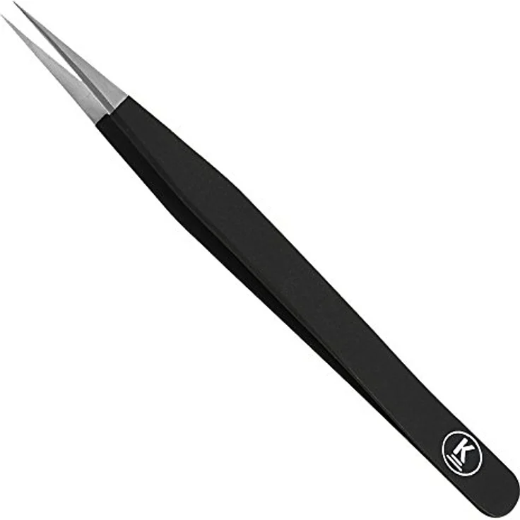 K-Pro Pinzetten Set für Wimpernverlängerung, falsche Wimpern & Kosmetik, im Etui – Bild 4