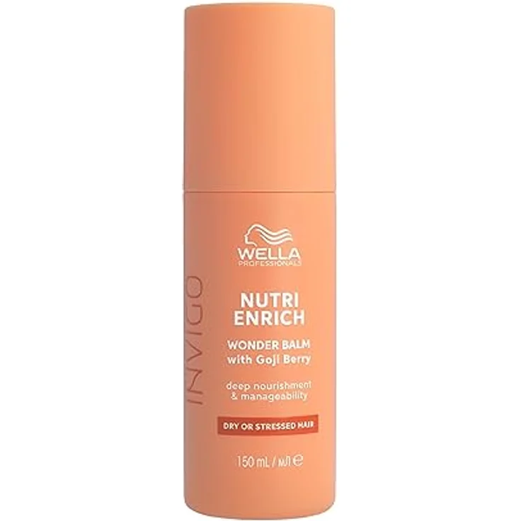 Wella Professionals Invigo Nutri Enrich Wonder Balm – Feuchtigkeitsspendendes Anti Frizz Balsam mit Vitamin E – Leave-in Conditioner für lebendige Locken – 150 ml – Bild 1