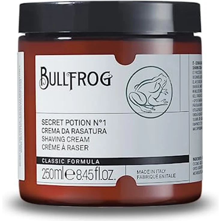 BULLFROG Secret Potion N°3 Shaving Cream Refreshing, 250 ml Herren mit kühlendem Effekt und marinem Duft – Bild 1